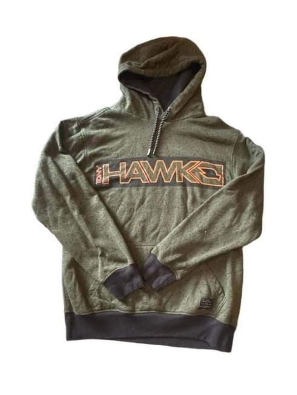 Tony Hawk Hoodie Sweatshirt Size M Green Black Graphic Pullover